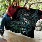 Aotearoa Personalized Lawn Bowls Maori Quilt New Zealand Paua Shell Tribal Silver Fern - Aussie Hoodie