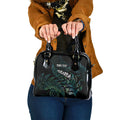 Aotearoa Personalized Lawn Bowls Maori Shoulder Handbag New Zealand Paua Shell Tribal Silver Fern - Aussie Hoodie