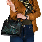 Aotearoa Personalized Lawn Bowls Maori Shoulder Handbag New Zealand Paua Shell Tribal Silver Fern - Aussie Hoodie
