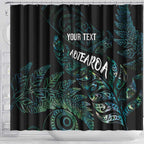 Aotearoa Personalized Lawn Bowls Maori Shower Curtain New Zealand Paua Shell Tribal Silver Fern - Aussie Hoodie