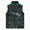 Aotearoa Personalized Lawn Bowls Maori Sleeveless Puffer Jacket New Zealand Paua Shell Tribal Silver Fern - Aussie Hoodie