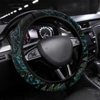 Aotearoa Lawn Bowls Maori Steering Wheel Cover New Zealand Paua Shell Tribal Silver Fern - Aussie Hoodie