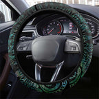 Aotearoa Lawn Bowls Maori Steering Wheel Cover New Zealand Paua Shell Tribal Silver Fern - Aussie Hoodie