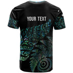 Aotearoa Personalized Lawn Bowls Maori T Shirt New Zealand Paua Shell Tribal Silver Fern - Aussie Hoodie