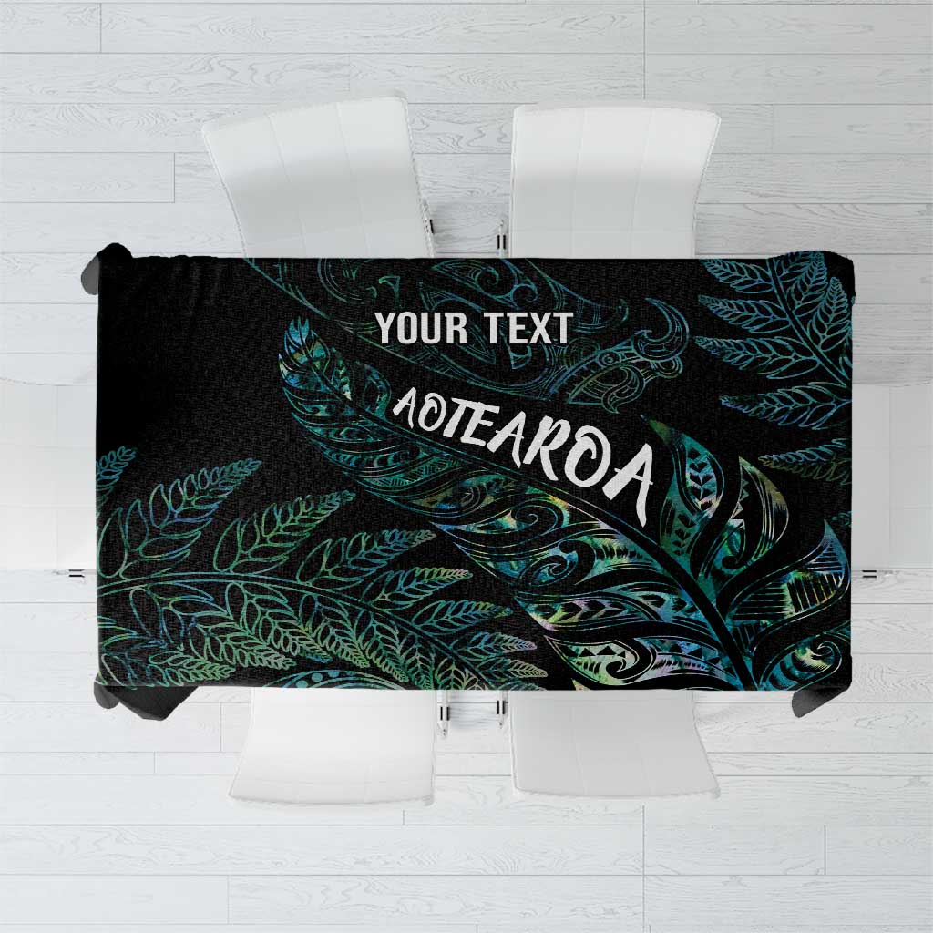 Aotearoa Personalized Lawn Bowls Maori Tablecloth New Zealand Paua Shell Tribal Silver Fern - Aussie Hoodie
