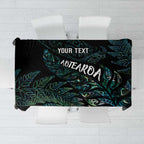 Aotearoa Personalized Lawn Bowls Maori Tablecloth New Zealand Paua Shell Tribal Silver Fern - Aussie Hoodie