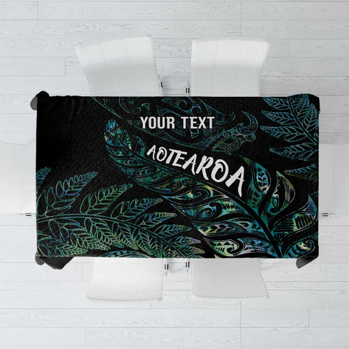 Aotearoa Personalized Lawn Bowls Maori Tablecloth New Zealand Paua Shell Tribal Silver Fern - Aussie Hoodie