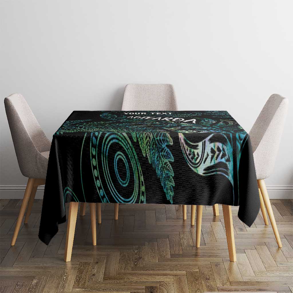 Aotearoa Personalized Lawn Bowls Maori Tablecloth New Zealand Paua Shell Tribal Silver Fern - Aussie Hoodie