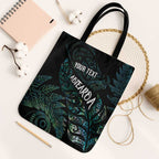 Aotearoa Personalized Lawn Bowls Maori Tote Bag New Zealand Paua Shell Tribal Silver Fern - Aussie Hoodie