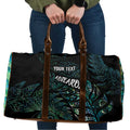 Aotearoa Personalized Lawn Bowls Maori Travel Bag New Zealand Paua Shell Tribal Silver Fern - Aussie Hoodie