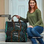 Aotearoa Personalized Lawn Bowls Maori Travel Bag New Zealand Paua Shell Tribal Silver Fern - Aussie Hoodie