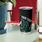 Aotearoa Personalized Lawn Bowls Maori Tumbler Cup New Zealand Paua Shell Tribal Silver Fern - Aussie Hoodie