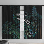 Aotearoa Personalized Lawn Bowls Maori Window Curtain New Zealand Paua Shell Tribal Silver Fern - Aussie Hoodie