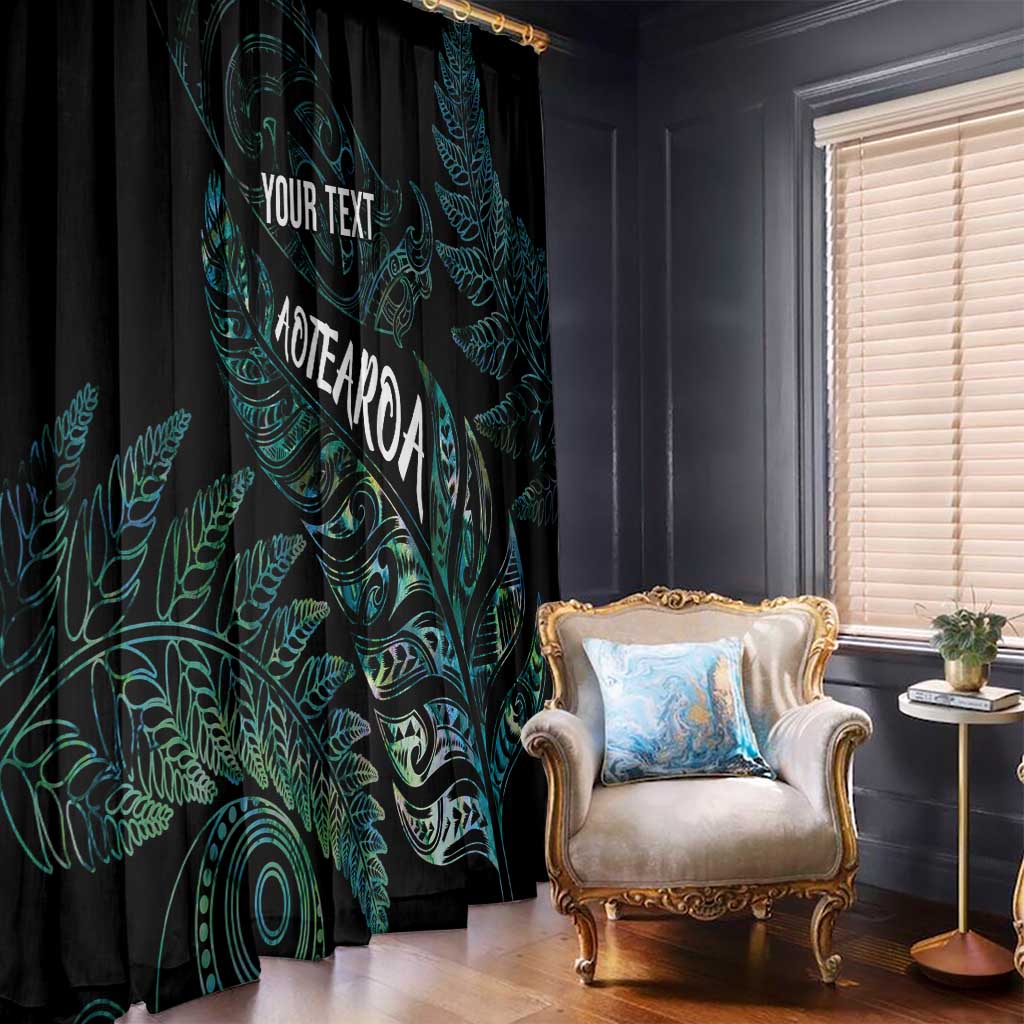 Aotearoa Personalized Lawn Bowls Maori Window Curtain New Zealand Paua Shell Tribal Silver Fern - Aussie Hoodie