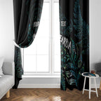 Aotearoa Personalized Lawn Bowls Maori Window Curtain New Zealand Paua Shell Tribal Silver Fern - Aussie Hoodie