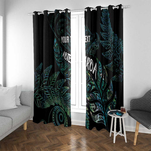 Aotearoa Personalized Lawn Bowls Maori Window Curtain New Zealand Paua Shell Tribal Silver Fern - Aussie Hoodie