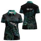 Aotearoa Personalized Lawn Bowls Maori Women Polo Shirt New Zealand Paua Shell Tribal Silver Fern - Aussie Hoodie