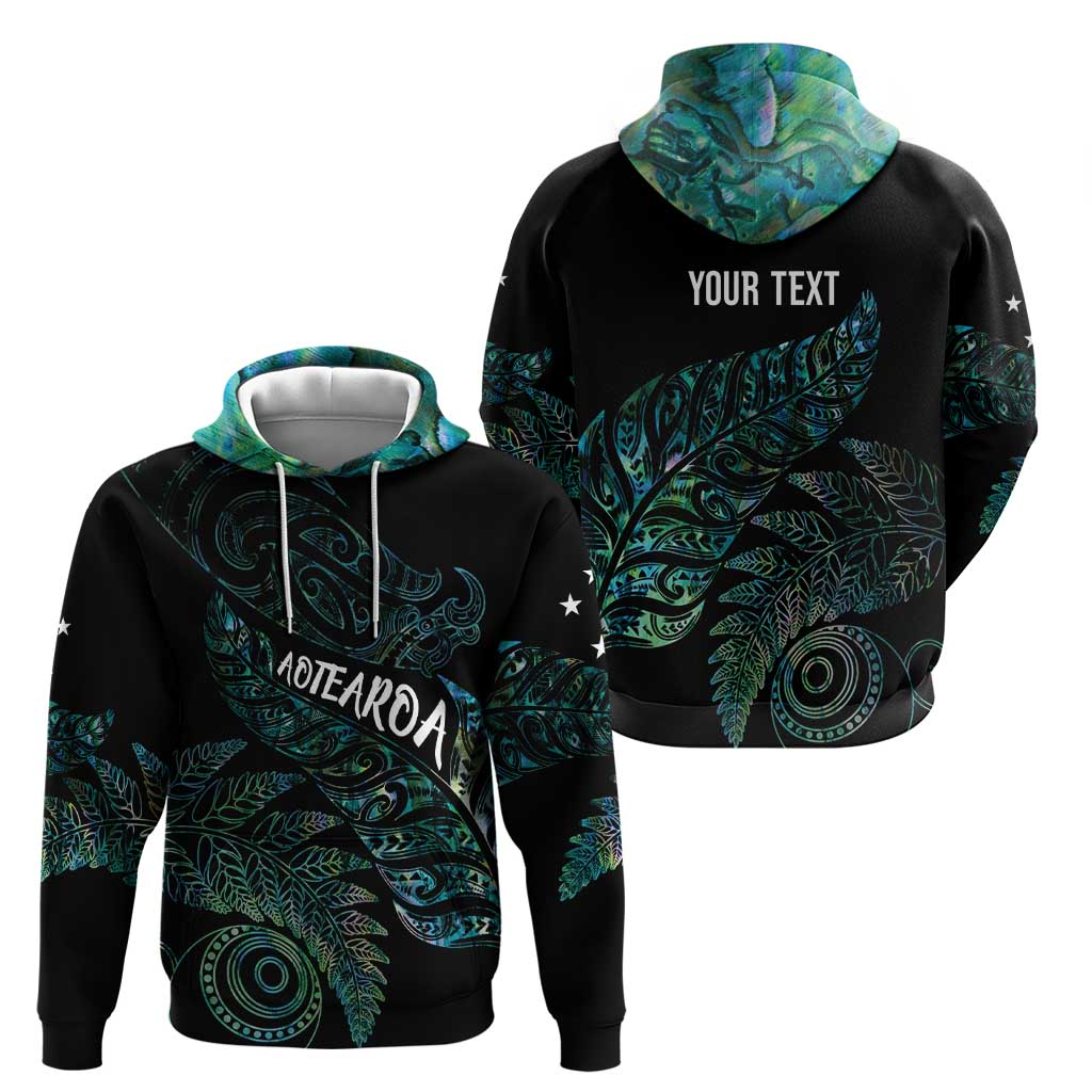 Aotearoa Personalized Lawn Bowls Maori Zip Hoodie New Zealand Paua Shell Tribal Silver Fern - Aussie Hoodie