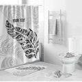 Aotearoa Personalized Lawn Bowls Maori Bathroom Set New Zealand White Tribal Silver Fern - Aussie Hoodie