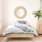 Aotearoa Personalized Lawn Bowls Maori Bedding Set New Zealand White Tribal Silver Fern - Aussie Hoodie