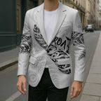 Aotearoa Personalized Lawn Bowls Maori Blazer New Zealand White Tribal Silver Fern - Aussie Hoodie