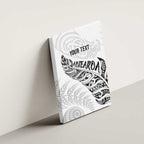 Aotearoa Personalized Lawn Bowls Maori Canvas Wall Art New Zealand White Tribal Silver Fern - Aussie Hoodie