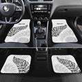 Aotearoa Personalized Lawn Bowls Maori Car Mats New Zealand White Tribal Silver Fern - Aussie Hoodie