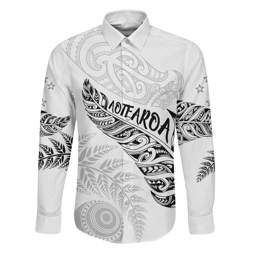 Aotearoa Personalized Lawn Bowls Maori Family Matching Puletasi and Hawaiian Shirt New Zealand White Tribal Silver Fern - Aussie Hoodie