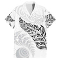 Aotearoa Personalized Lawn Bowls Maori Hawaiian Shirt New Zealand White Tribal Silver Fern - Aussie Hoodie