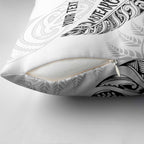 Aotearoa Personalized Lawn Bowls Maori Pillow Cover New Zealand White Tribal Silver Fern - Aussie Hoodie