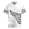 Aotearoa Personalized Lawn Bowls Maori Rugby Jersey New Zealand White Tribal Silver Fern - Aussie Hoodie