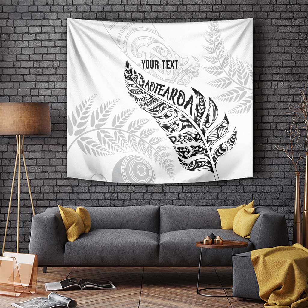Aotearoa Personalized Lawn Bowls Maori Tapestry New Zealand White Tribal Silver Fern - Aussie Hoodie