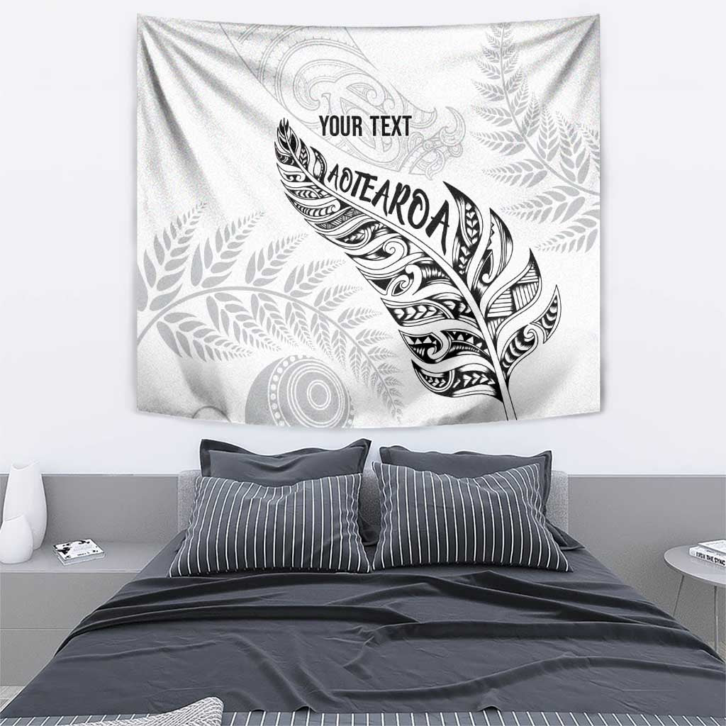 Aotearoa Personalized Lawn Bowls Maori Tapestry New Zealand White Tribal Silver Fern - Aussie Hoodie