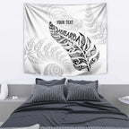Aotearoa Personalized Lawn Bowls Maori Tapestry New Zealand White Tribal Silver Fern - Aussie Hoodie