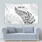 Aotearoa Personalized Lawn Bowls Maori Tapestry New Zealand White Tribal Silver Fern - Aussie Hoodie