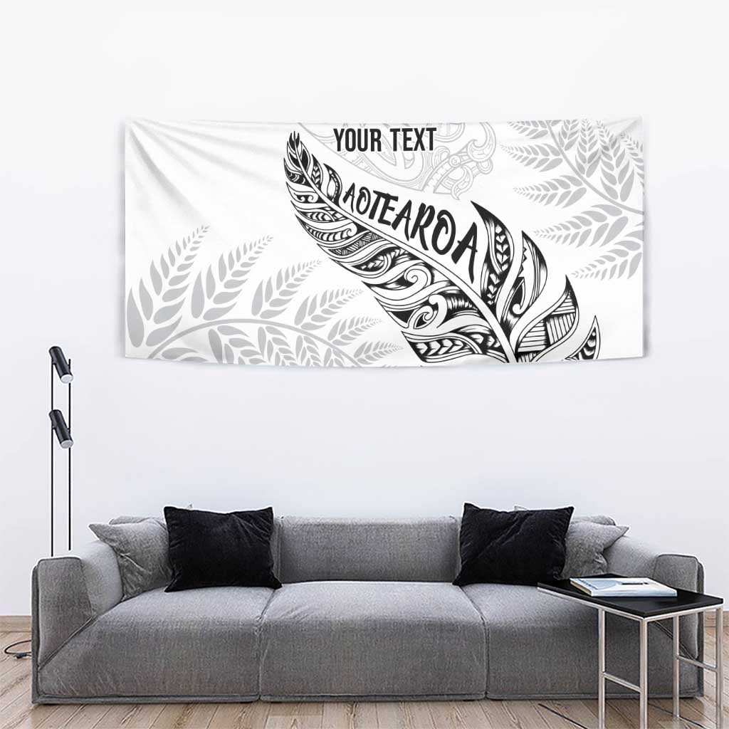 Aotearoa Personalized Lawn Bowls Maori Tapestry New Zealand White Tribal Silver Fern - Aussie Hoodie