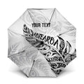 Aotearoa Personalized Lawn Bowls Maori Umbrella New Zealand White Tribal Silver Fern - Aussie Hoodie