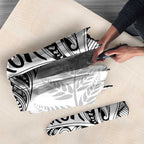 Aotearoa Personalized Lawn Bowls Maori Umbrella New Zealand White Tribal Silver Fern - Aussie Hoodie