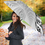 Aotearoa Personalized Lawn Bowls Maori Umbrella New Zealand White Tribal Silver Fern - Aussie Hoodie