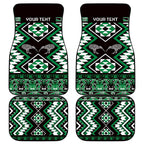 Personalised Taniko Motifs Aotearoa Car Mats Waitangi Kowhaiwhai Kiwi - Green