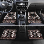 Personalised Taniko Motifs Aotearoa Car Mats Waitangi Kowhaiwhai Kiwi - Mocha