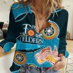 Personalised NAIDOC Week 2023 NRL Sharks For Our Elders Women Casual Shirt LT7