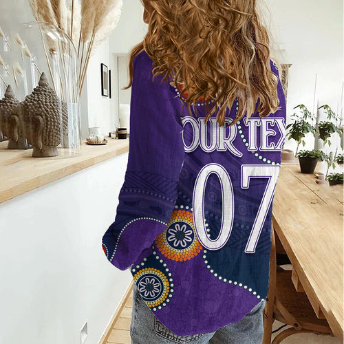 Personalised NAIDOC Week 2023 NRL Storms For Our Elders Women Casual Shirt LT7