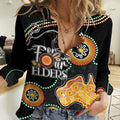 Personalised NAIDOC Week 2023 NRL Panther For Our Elders Women Casual Shirt LT7
