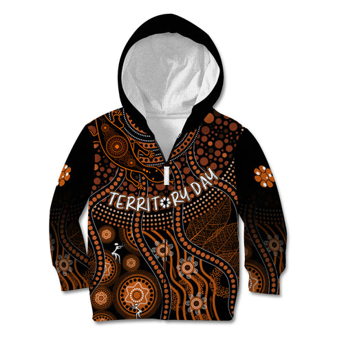 personalised-northern-territory-day-kid-hoodie-indigenous-sun-and-life-art