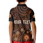 personalised-northern-territory-day-kid-polo-shirt-indigenous-sun-and-life-art