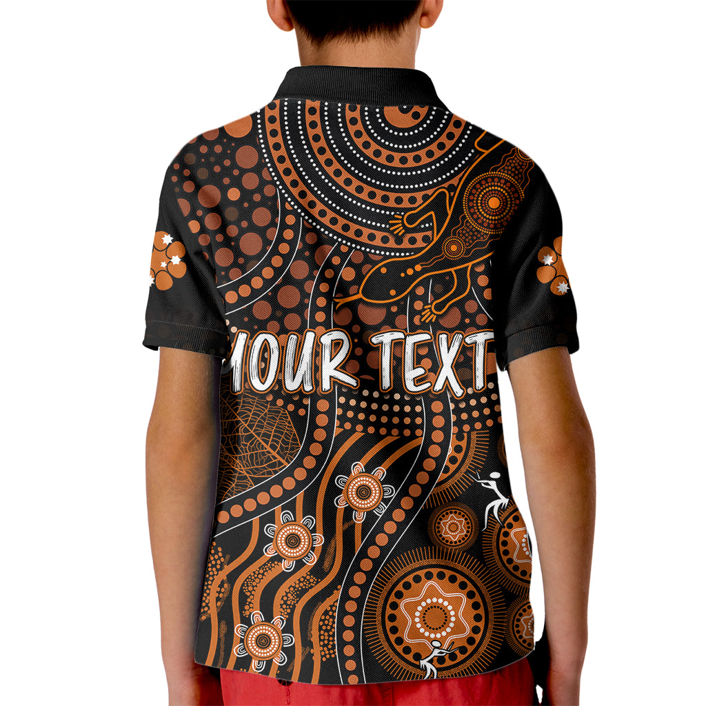 personalised-northern-territory-day-kid-polo-shirt-indigenous-sun-and-life-art