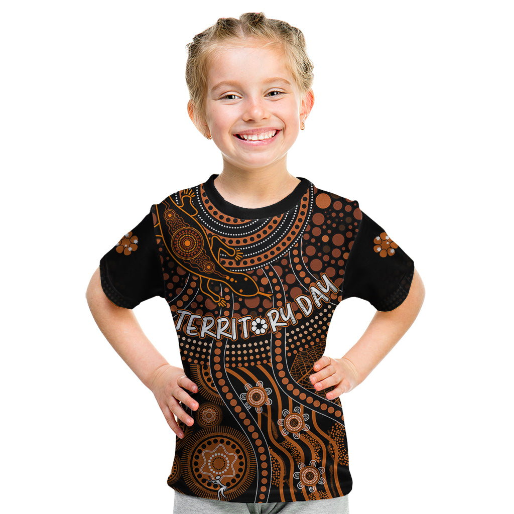 personalised-northern-territory-day-kid-t-shirt-indigenous-sun-and-life-art