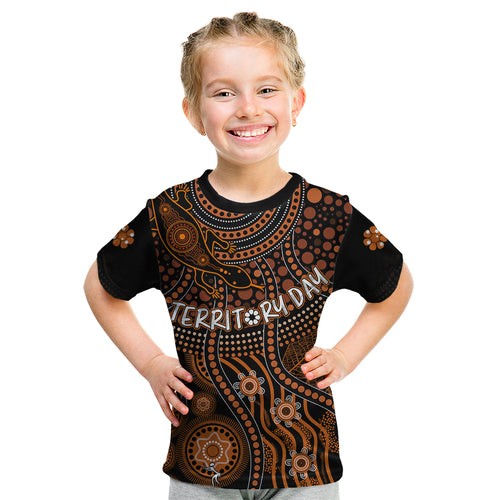 personalised-northern-territory-day-kid-t-shirt-indigenous-sun-and-life-art