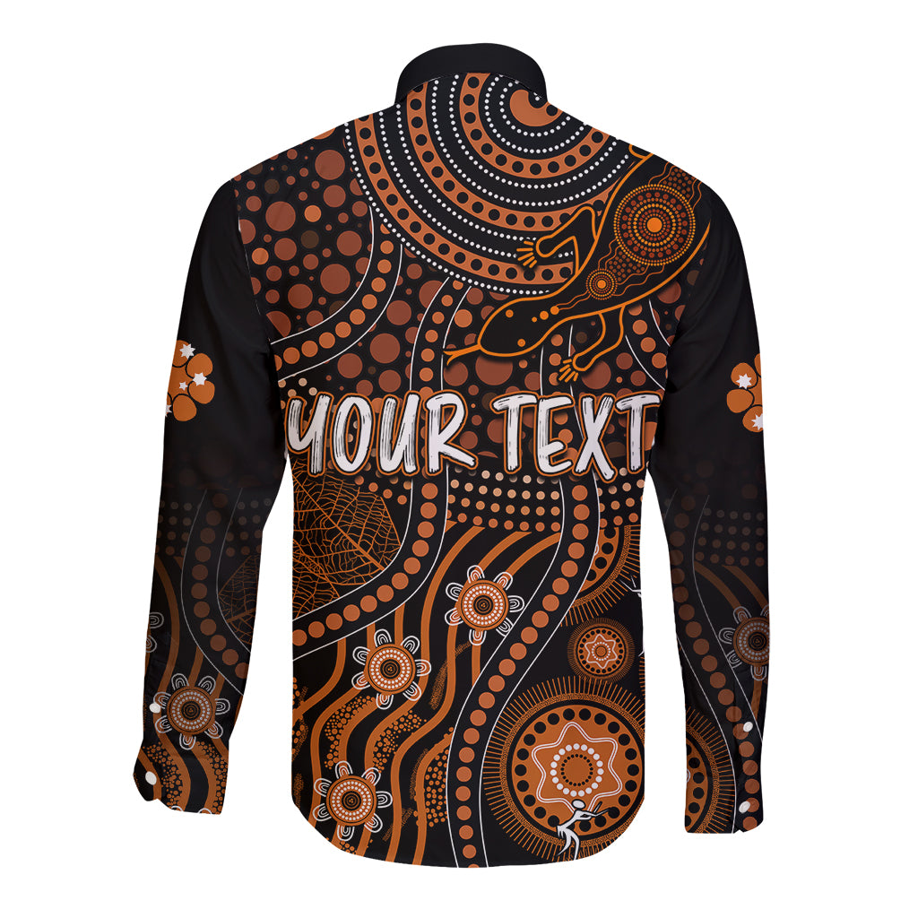 personalised-northern-territory-day-long-sleeve-button-shirt-indigenous-sun-and-life-art